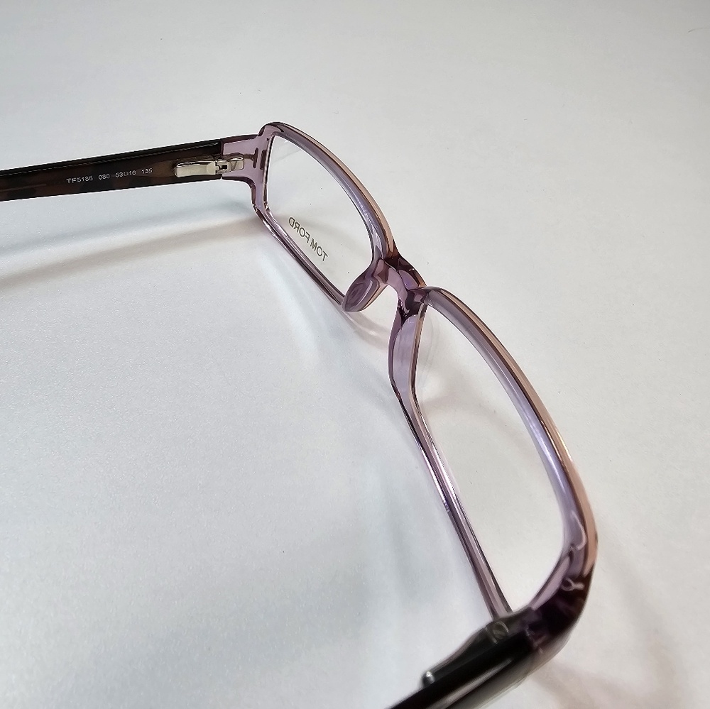TOM FORD 53 mm women's lavender tortoise rectangle‎ eyeglasses - Picture 12 of 15